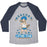 Virgin Teez  Baseball Tee Unisex Tri-Blend Baseball Tee / small / Athletic Gray / Navy MERCURY LIFTING TEAM PARODY WHITE UNISEX TRI-BLEND BASEBALL TEE