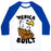 Virgin Teez  Baseball Tee Unisex Classic Baseball Tee / x-small / White/Blue 'MERICA BUILT UNISEX CLASSIC BASEBALL TEE