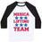 Virgin Teez  Baseball Tee Unisex Classic Baseball Tee / x-small / White/Black MERICA LIFTING TEAM UNISEX CLASSIC BASEBALL TEE