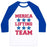 Virgin Teez  Baseball Tee Unisex Classic Baseball Tee / x-small / White/Blue MERICA LIFTING TEAM UNISEX CLASSIC BASEBALL TEE