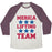 Virgin Teez  Baseball Tee Unisex Tri-Blend Baseball Tee / small / Oatmeal / Maroon MERICA LIFTING TEAM UNISEX TRI-BLEND BASEBALL TEE