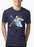 M Nidal Khan T-shirt SMALL / Purple Messi Half Sleeves Melange T-shirt