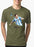 M Nidal Khan T-shirt SMALL / Green Messi Half Sleeves Melange T-shirt