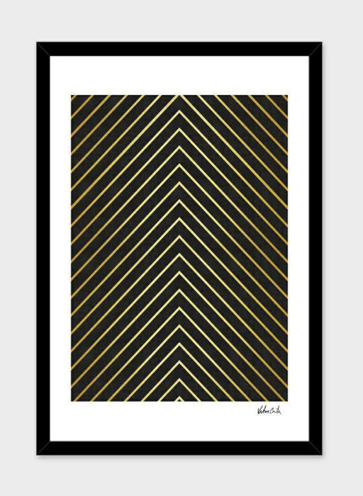 LUVD Framed Art Prints Minimalist and golden art   Frame