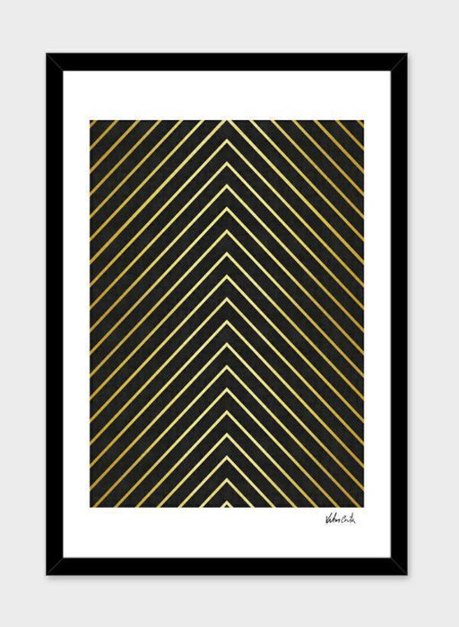 LUVD Framed Art Prints Minimalist and golden art   Frame