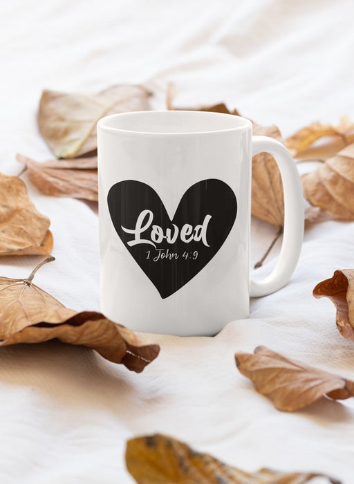Loved 1 John 4:9 Mug