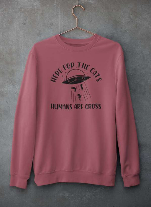 Here For The Cats Sweat Shirt