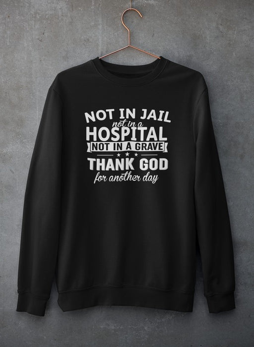 Not In Jail Not In A Hospital Not In A Grave Sweat Shirt