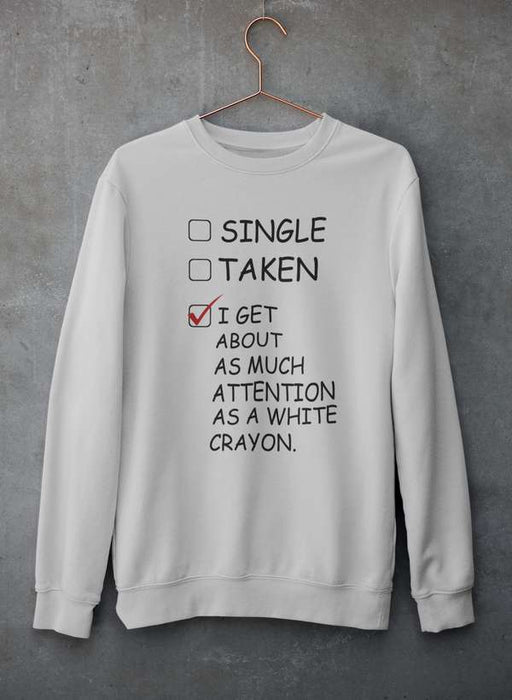 White Crayon Sweat Shirt