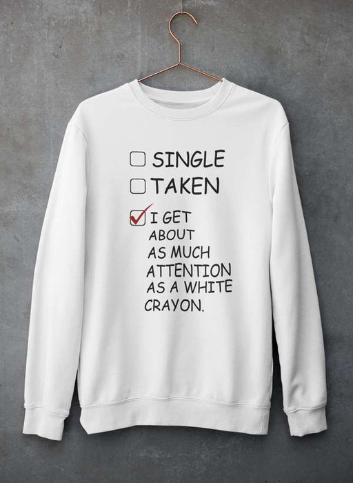 White Crayon Sweat Shirt
