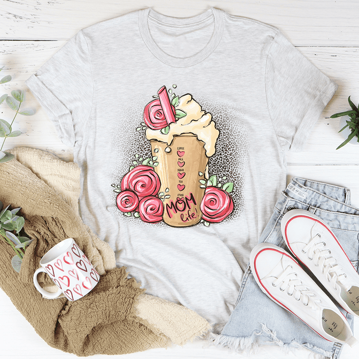 Mom Life Iced Latte Tee