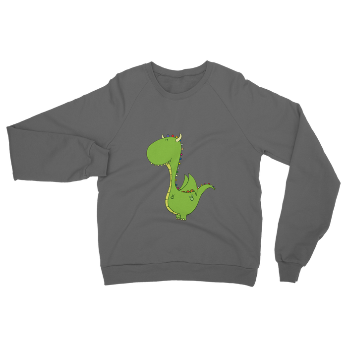 VIRGIN TEEZ Sweat shirt Dark Grey / S Mommy's little dragon Classic Adult Sweatshirt