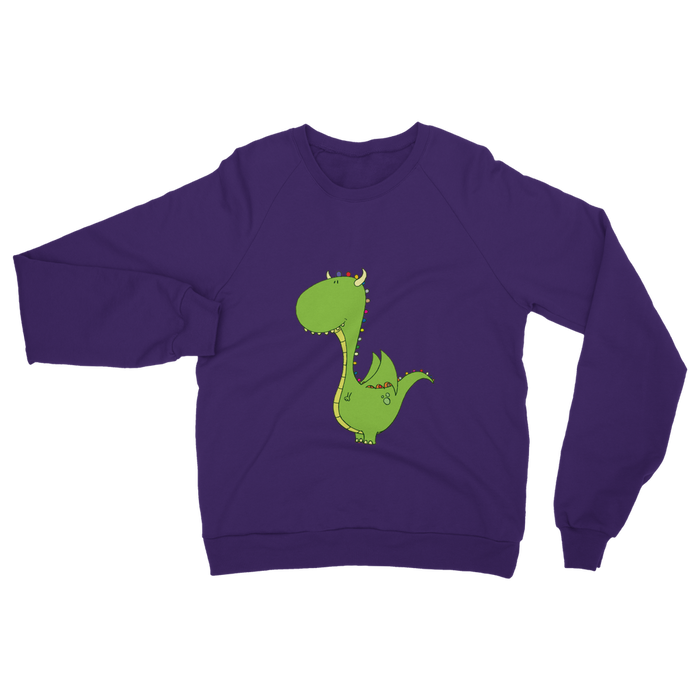 VIRGIN TEEZ Sweat shirt Purple / S Mommy's little dragon Classic Adult Sweatshirt