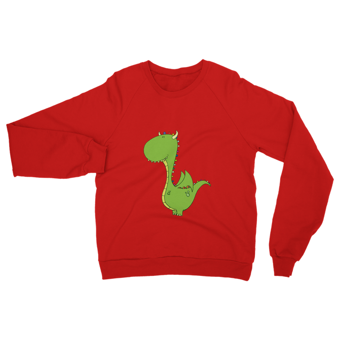 VIRGIN TEEZ Sweat shirt Red / S Mommy's little dragon Classic Adult Sweatshirt