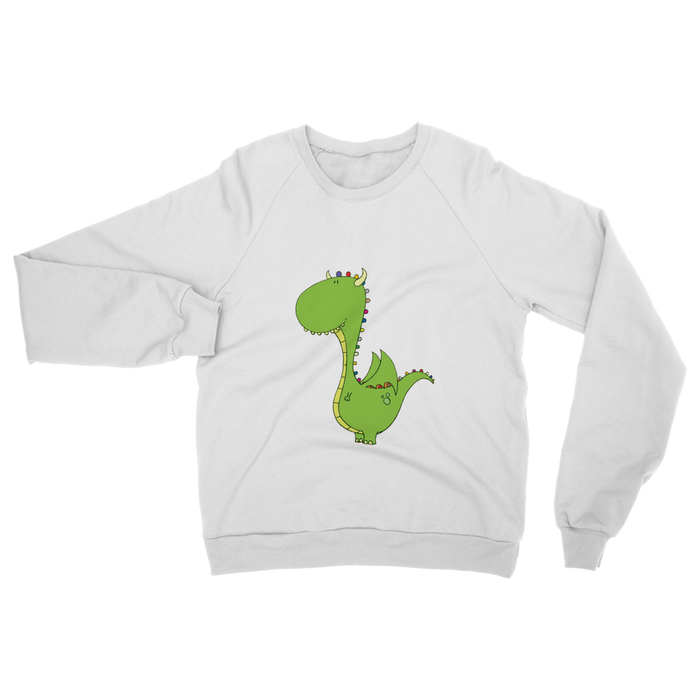 VIRGIN TEEZ Sweat shirt White / S Mommy's little dragon Classic Adult Sweatshirt