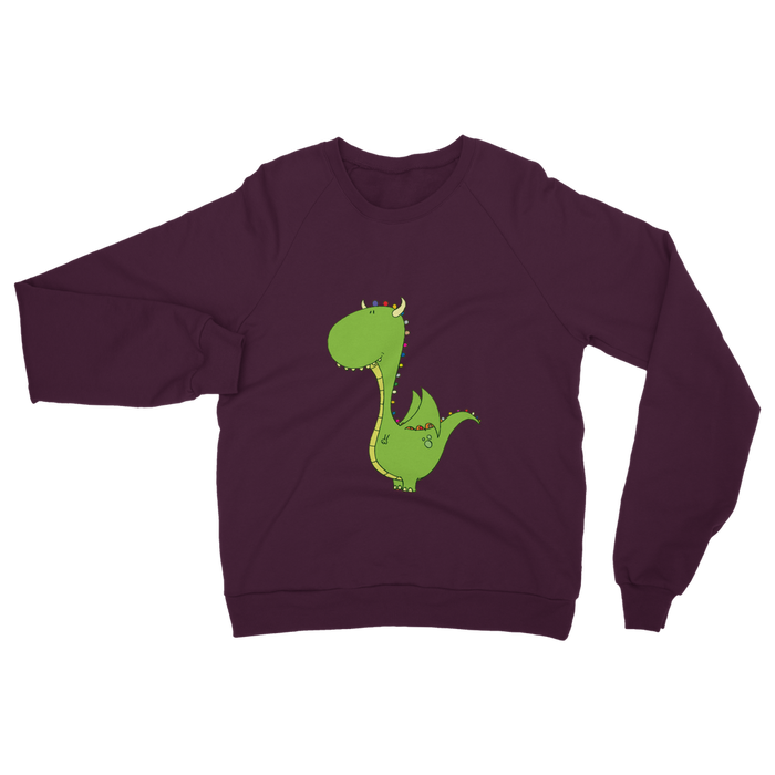 VIRGIN TEEZ Sweat shirt Burgundy / S Mommy's little dragon Classic Adult Sweatshirt