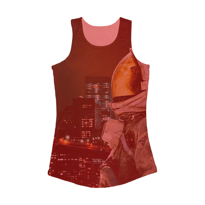 VIRGIN TEEZ Women Tank top Electric Pink / XS Moon and The City Women Performance Tank Top