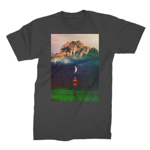 VIRGIN TEEZ Men T-Shirts Black / Male / S Moon on Earth Premium Jersey Men's T-Shirt