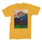VIRGIN TEEZ Men T-Shirts Gold / Male / S Moon on Earth Premium Jersey Men's T-Shirt