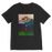 VIRGIN TEEZ Men T-Shirts Black / Unisex / S Moon on Earth Premium V-Neck T-Shirt