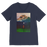 VIRGIN TEEZ Men T-Shirts Navy / Unisex / S Moon on Earth Premium V-Neck T-Shirt