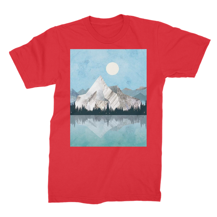 VIRGIN TEEZ Men T-Shirts Red / Male / S Mountain Sonnet Moonlit Stanza PT 2 Premium Jersey Men's T-Shirt