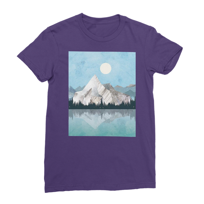 VIRGIN TEEZ Women T-Shirt Purple / Female / S Mountain Sonnet Moonlit Stanza PT 2 Premium Jersey Women's T-Shirt
