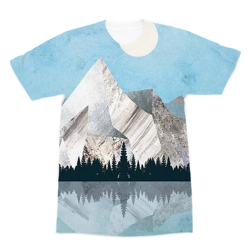 VIRGIN TEEZ Sublimation Men T-Shirt XS Mountain Sonnet Moonlit Stanza PT 2 Premium Sublimation Adult T-Shirt