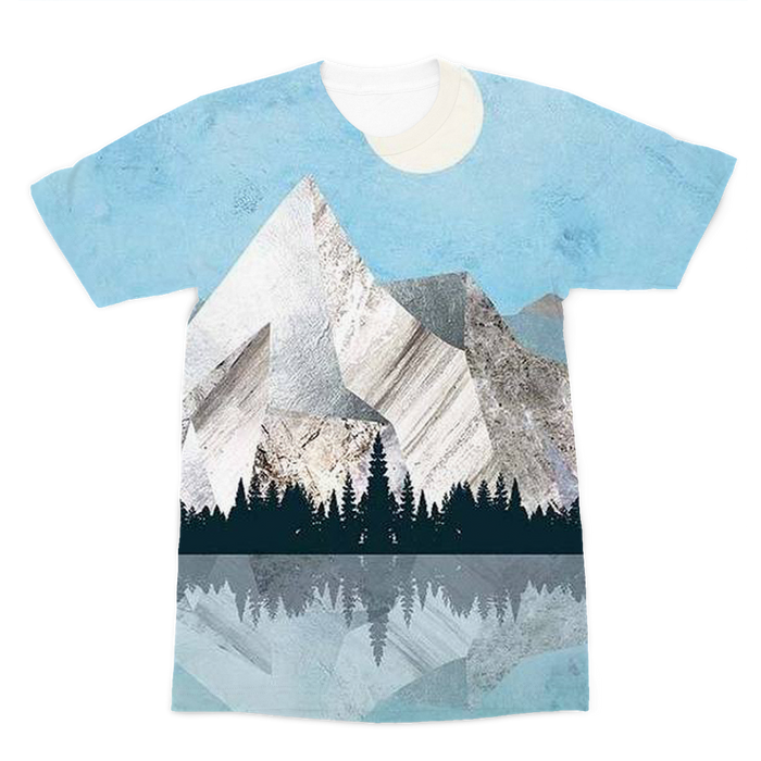 VIRGIN TEEZ Sublimation Men T-Shirt XS Mountain Sonnet Moonlit Stanza PT 2 Premium Sublimation Adult T-Shirt