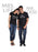 HUM TUM T-SHIRT Mr Good and Mrs Life (Classic) Classic Couple T-Shirt Black