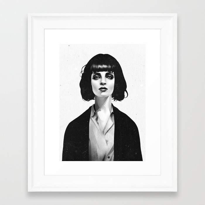 Deny Designs Framed Art Prints Mrs Mia Wallace