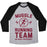 Virgin Teez  Baseball Tee Unisex Tri-Blend Baseball Tee / small / Athletic Gray / Black MUGGLE RUNNING TEAM - NO MAGIC NECESSARY UNISEX TRI-BLEND BASEBALL TEE