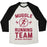 Virgin Teez  Baseball Tee Unisex Tri-Blend Baseball Tee / small / Oatmeal / Black MUGGLE RUNNING TEAM - NO MAGIC NECESSARY UNISEX TRI-BLEND BASEBALL TEE