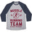 Virgin Teez  Baseball Tee Unisex Tri-Blend Baseball Tee / small / Athletic Gray / Navy MUGGLE RUNNING TEAM - NO MAGIC NECESSARY UNISEX TRI-BLEND BASEBALL TEE