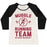 Virgin Teez  Baseball Tee Women's Tri-Blend Baseball Tee / small / Oatmeal / Black MUGGLE RUNNING TEAM - NO MAGIC NECESSARY WOMEN'S TRI-BLEND BASEBALL TEE