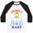 Virgin Teez  Baseball Tee Unisex Classic Baseball Tee / x-small / White/Black MUSCLE MARY UNISEX CLASSIC BASEBALL TEE