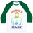 Virgin Teez  Baseball Tee Unisex Classic Baseball Tee / x-small / White/Dark Green MUSCLE MARY UNISEX CLASSIC BASEBALL TEE