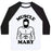 Virgin Teez  Baseball Tee Unisex Classic Baseball Tee / x-small / White/Black MUSCLE MARY UNISEX CLASSIC BASEBALL TEE