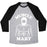 Virgin Teez  Baseball Tee Unisex Tri-Blend Baseball Tee / small / Athletic Gray / Black MUSCLE MARY UNISEX TRI-BLEND BASEBALL TEE