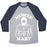 Virgin Teez  Baseball Tee Unisex Tri-Blend Baseball Tee / small / Athletic Gray / Navy MUSCLE MARY UNISEX TRI-BLEND BASEBALL TEE