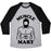 Virgin Teez  Baseball Tee Unisex Tri-Blend Baseball Tee / small / Athletic Gray / Black MUSCLE MARY UNISEX TRI-BLEND BASEBALL TEE