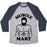 Virgin Teez  Baseball Tee Unisex Tri-Blend Baseball Tee / small / Athletic Gray / Navy MUSCLE MARY UNISEX TRI-BLEND BASEBALL TEE