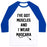 Virgin Teez  Baseball Tee Unisex Classic Baseball Tee / x-small / White/Blue MUSCLES AND MASCARA UNISEX CLASSIC BASEBALL TEE
