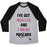 Virgin Teez  Baseball Tee Unisex Tri-Blend Baseball Tee / small / Athletic Gray / Black MUSCLES AND MASCARA UNISEX TRI-BLEND BASEBALL TEE