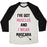 Virgin Teez  Baseball Tee Unisex Tri-Blend Baseball Tee / small / Oatmeal / Black MUSCLES AND MASCARA UNISEX TRI-BLEND BASEBALL TEE