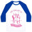Virgin Teez  Baseball Tee Unisex Classic Baseball Tee / x-small / White/Blue MY BALLET IS EN POINTE UNISEX CLASSIC BASEBALL TEE