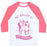 Virgin Teez  Baseball Tee Unisex Classic Baseball Tee / x-small / White/Neon Pink MY BALLET IS EN POINTE UNISEX CLASSIC BASEBALL TEE