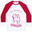 Virgin Teez  Baseball Tee Unisex Classic Baseball Tee / x-small / White/Red MY BALLET IS EN POINTE UNISEX CLASSIC BASEBALL TEE