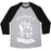 Virgin Teez  Baseball Tee Unisex Tri-Blend Baseball Tee / small / Athletic Gray / Black MY BALLET IS EN POINTE UNISEX TRI-BLEND BASEBALL TEE