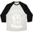 Virgin Teez  Baseball Tee Unisex Tri-Blend Baseball Tee / small / Oatmeal / Black MY BALLET IS EN POINTE UNISEX TRI-BLEND BASEBALL TEE